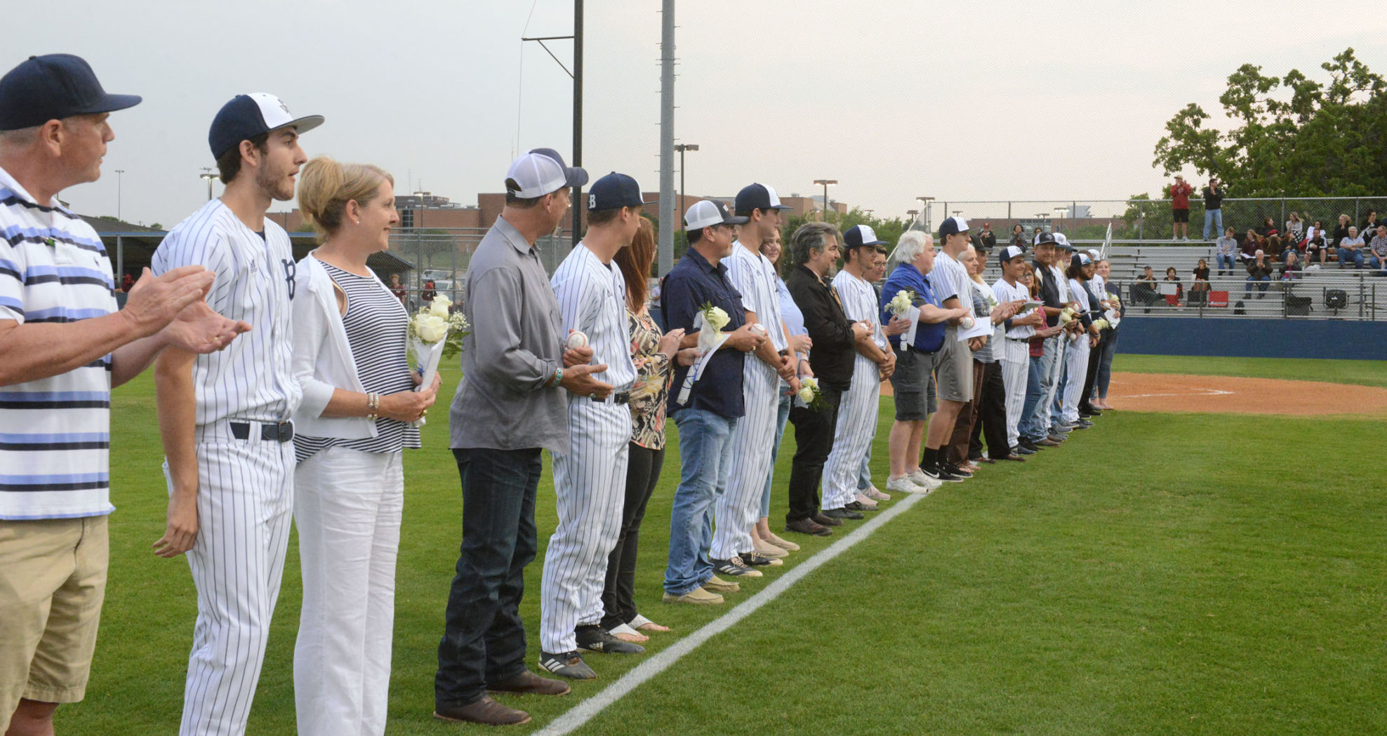 Bryan High School baseball senior night